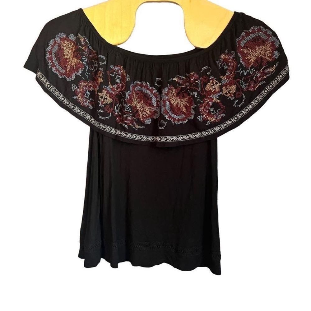 Knox Rose Boho Embellished Blouse